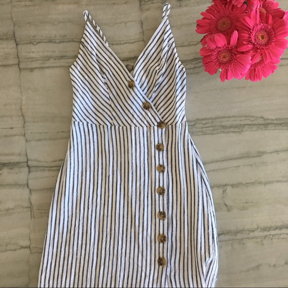 NWT Urban Outfitters: Amber Linen Dress - Picture 1 of 8